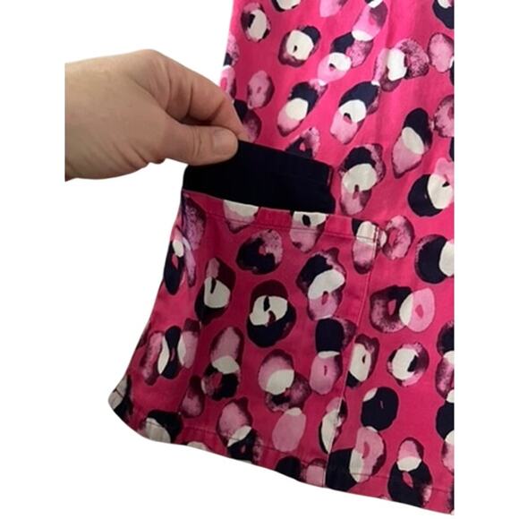 Bring it On Colorful scrub top sz S pink white nursing top - Picture 3 of 5